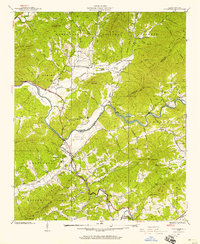 Download a high-resolution, GPS-compatible USGS topo map for Peachtree, NC (1957 edition)