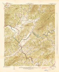Download a high-resolution, GPS-compatible USGS topo map for Peachtree, NC (1938 edition)