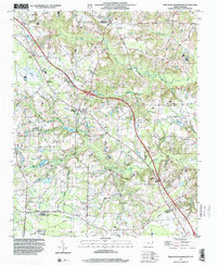 Download a high-resolution, GPS-compatible USGS topo map for Peacocks Crossroads, NC (2000 edition)