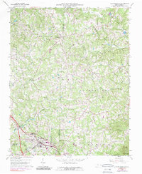Download a high-resolution, GPS-compatible USGS topo map for Pilot Mountain, NC (1989 edition)