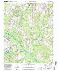 preview thumbnail of historical topo map of Pinebluff, NC in 2002