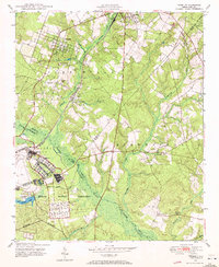 1948 Map of Pinebluff, 1972 Print