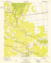 Download a high-resolution, GPS-compatible USGS topo map for Pinetown, NC (1952 edition)