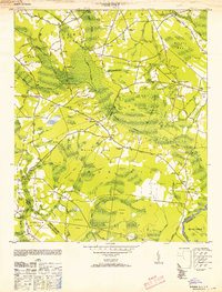 Download a high-resolution, GPS-compatible USGS topo map for Pireway, NC (1953 edition)