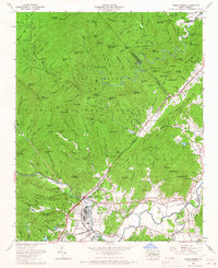 Download a high-resolution, GPS-compatible USGS topo map for Pisgah Forest, NC (1967 edition)