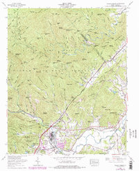 preview thumbnail of historical topo map of Transylvania County, NC in 1965