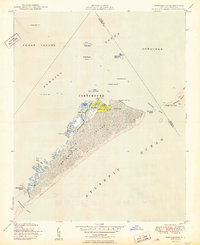 preview thumbnail of historical topo map of Carteret County, NC in 1950