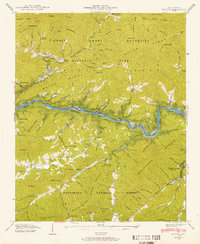 preview thumbnail of historical topo map of Swain County, NC in 1940