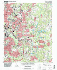 Download a high-resolution, GPS-compatible USGS topo map for Raleigh East, NC (1998 edition)