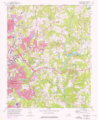 Download a high-resolution, GPS-compatible USGS topo map for Raleigh East, NC (1976 edition)