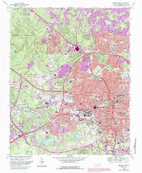 Download a high-resolution, GPS-compatible USGS topo map for Raleigh West, NC (1987 edition)
