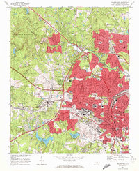 Download a high-resolution, GPS-compatible USGS topo map for Raleigh West, NC (1972 edition)