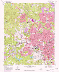 Download a high-resolution, GPS-compatible USGS topo map for Raleigh West, NC (1976 edition)