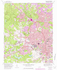 Download a high-resolution, GPS-compatible USGS topo map for Raleigh West, NC (1982 edition)