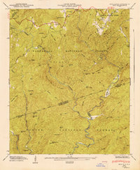 preview thumbnail of historical topo map of Transylvania County, NC in 1947