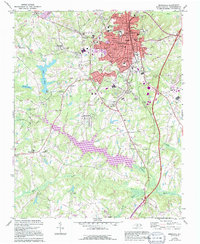Download a high-resolution, GPS-compatible USGS topo map for Reidsville, NC (1994 edition)