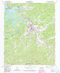 Download a high-resolution, GPS-compatible USGS topo map for Robbinsville, NC (1991 edition)