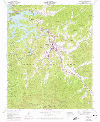 Download a high-resolution, GPS-compatible USGS topo map for Robbinsville, NC (1975 edition)