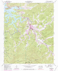 Download a high-resolution, GPS-compatible USGS topo map for Robbinsville, NC (1984 edition)