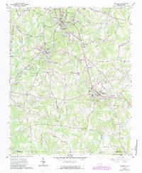 Download a high-resolution, GPS-compatible USGS topo map for Rockwell, NC (1987 edition)