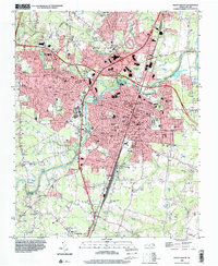 Download a high-resolution, GPS-compatible USGS topo map for Rocky Mount, NC (2000 edition)