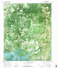1970 Map of Rocky Point, NC, 1992 Print