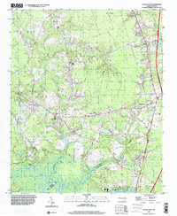 Download a high-resolution, GPS-compatible USGS topo map for Rocky Point, NC (2000 edition)