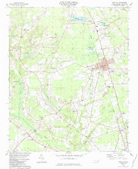Download a high-resolution, GPS-compatible USGS topo map for Rose Hill, NC (1984 edition)
