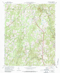 Download a high-resolution, GPS-compatible USGS topo map for Rougemont, NC (1987 edition)