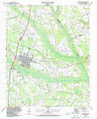 Download a high-resolution, GPS-compatible USGS topo map for Saint Pauls, NC (1987 edition)