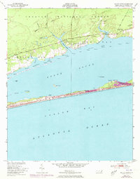 1951 Map of Salter Path, 1973 Print