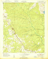 preview thumbnail of historical topo map of Hoke County, NC in 1950