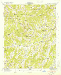 Download a high-resolution, GPS-compatible USGS topo map for Sandymush, NC (1942 edition)