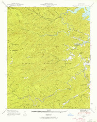 Download a high-resolution, GPS-compatible USGS topo map for Santeetlah Creek, NC (1963 edition)