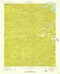 Download a high-resolution, GPS-compatible USGS topo map for Santeetlah Creek, NC (1957 edition)
