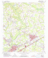 Download a high-resolution, GPS-compatible USGS topo map for Selma, NC (1992 edition)