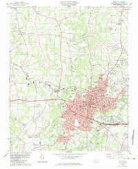 Download a high-resolution, GPS-compatible USGS topo map for Shelby, NC (1983 edition)