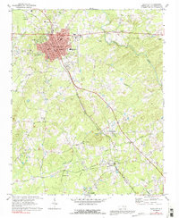Download a high-resolution, GPS-compatible USGS topo map for Siler City, NC (1992 edition)