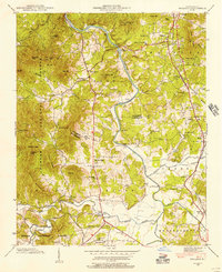 1942 Map of Skyland, 1956 Print