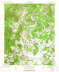 1942 Map of Skyland, 1965 Print