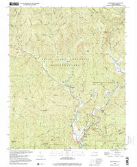 preview thumbnail of historical topo map of Swain County, NC in 2000