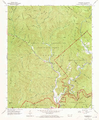 Download a high-resolution, GPS-compatible USGS topo map for Smokemont, NC (1973 edition)