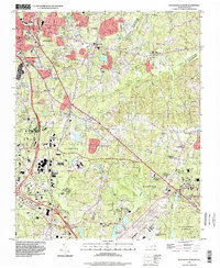 Download a high-resolution, GPS-compatible USGS topo map for Southeast Durham, NC (1998 edition)