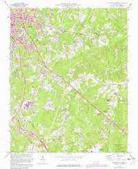 preview thumbnail of historical topo map of Durham County, NC in 1973