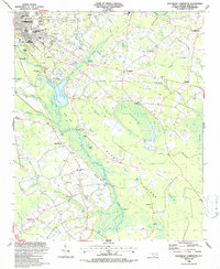 Download a high-resolution, GPS-compatible USGS topo map for Southeast Lumberton, NC (1987 edition)