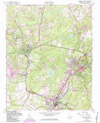 Download a high-resolution, GPS-compatible USGS topo map for Southern Pines, NC (1984 edition)