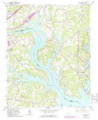Download a high-resolution, GPS-compatible USGS topo map for Southmont, NC (1987 edition)