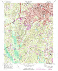 Download a high-resolution, GPS-compatible USGS topo map for Southwest Durham, NC (1987 edition)