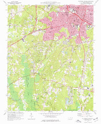 Download a high-resolution, GPS-compatible USGS topo map for Southwest Durham, NC (1977 edition)