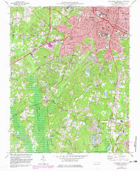 Download a high-resolution, GPS-compatible USGS topo map for Southwest Durham, NC (1983 edition)